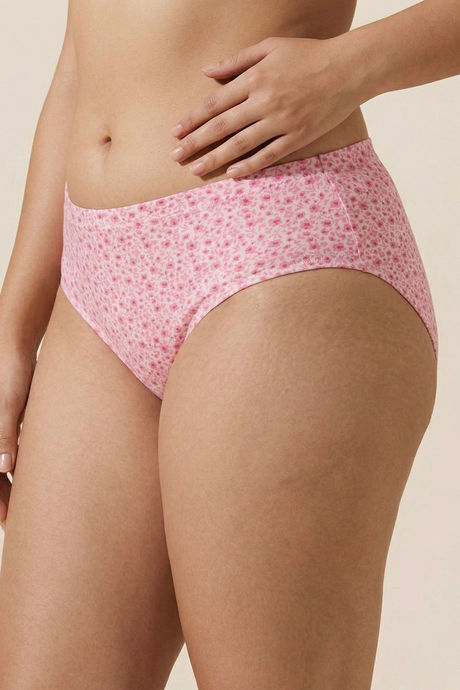 Zivame Medium Rise Full Coverage Hipster Panty (Pack of 3) - Multicolor — image 7